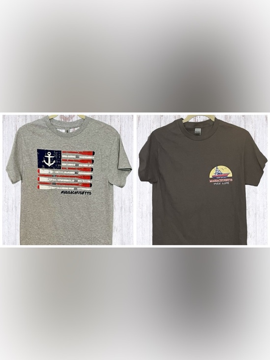 Gildan Other - NEW Men’s Gildan Massachusetts Heavy Cotton T-Shirts Size Small